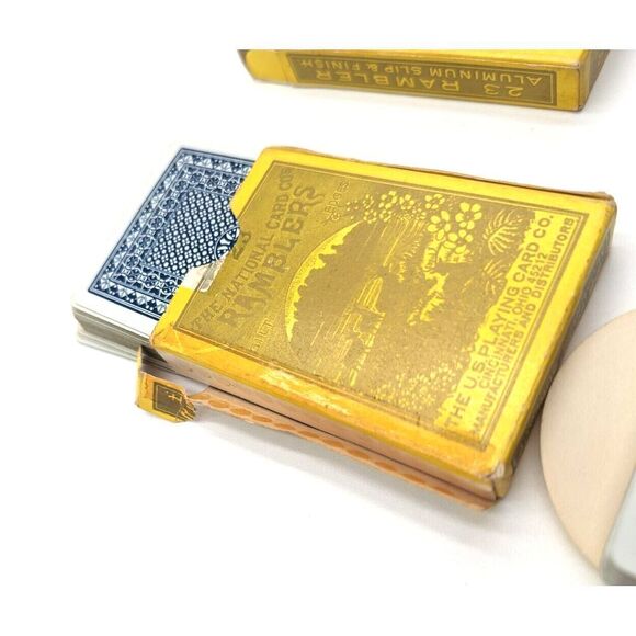 Ramblers 23 Blue/Red Seal Long Flap Cincinnati Ohio Playing Cards Lot of 4 READ - Picture 5 of 5